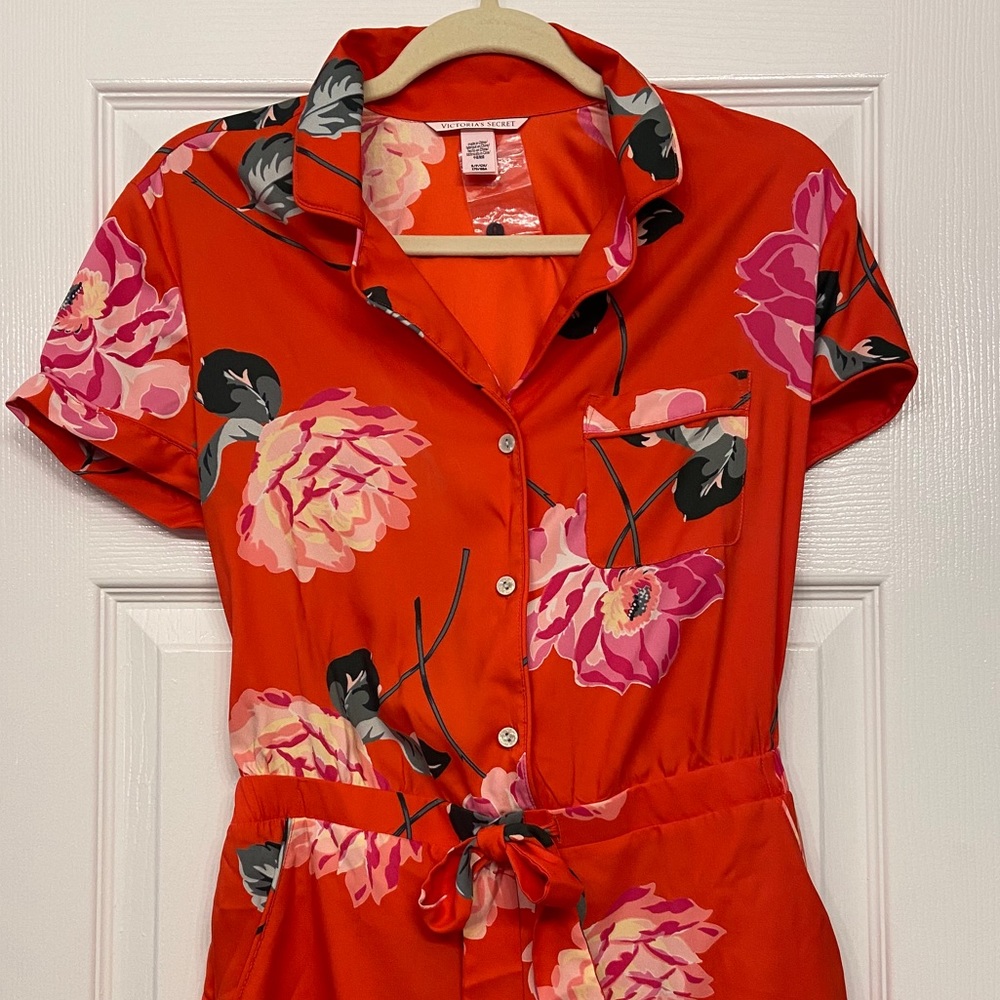 VS NWOT Satin Onesie